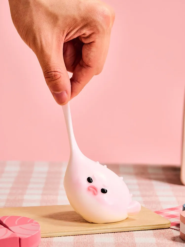 Pink Pufferfish Taba Squishy — photo 4