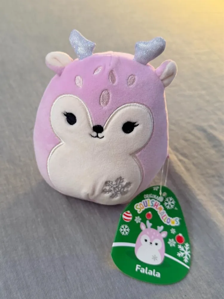 Pink Purple Snowflake Deer Fawn