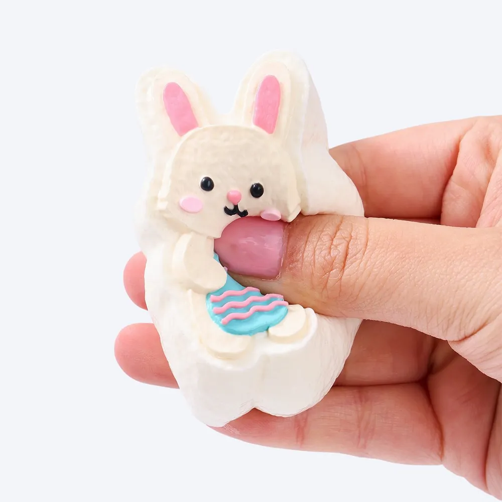 Pink Rabbit Holding Easter Egg — photo 3