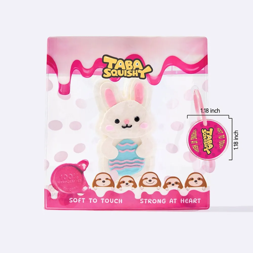 Pink Rabbit Holding Easter Egg — photo 6