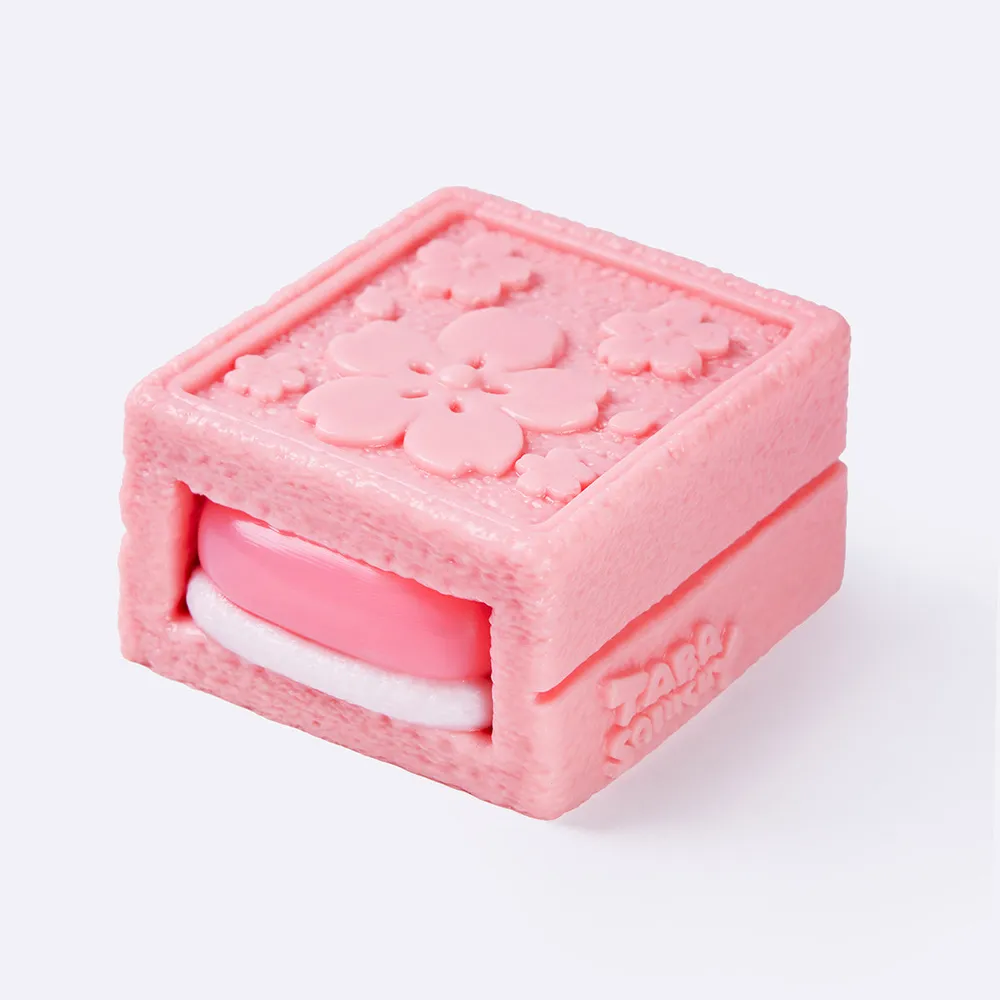粉色方形夹心饼干 Pink Square Sandwich Cookie Taba Squishy