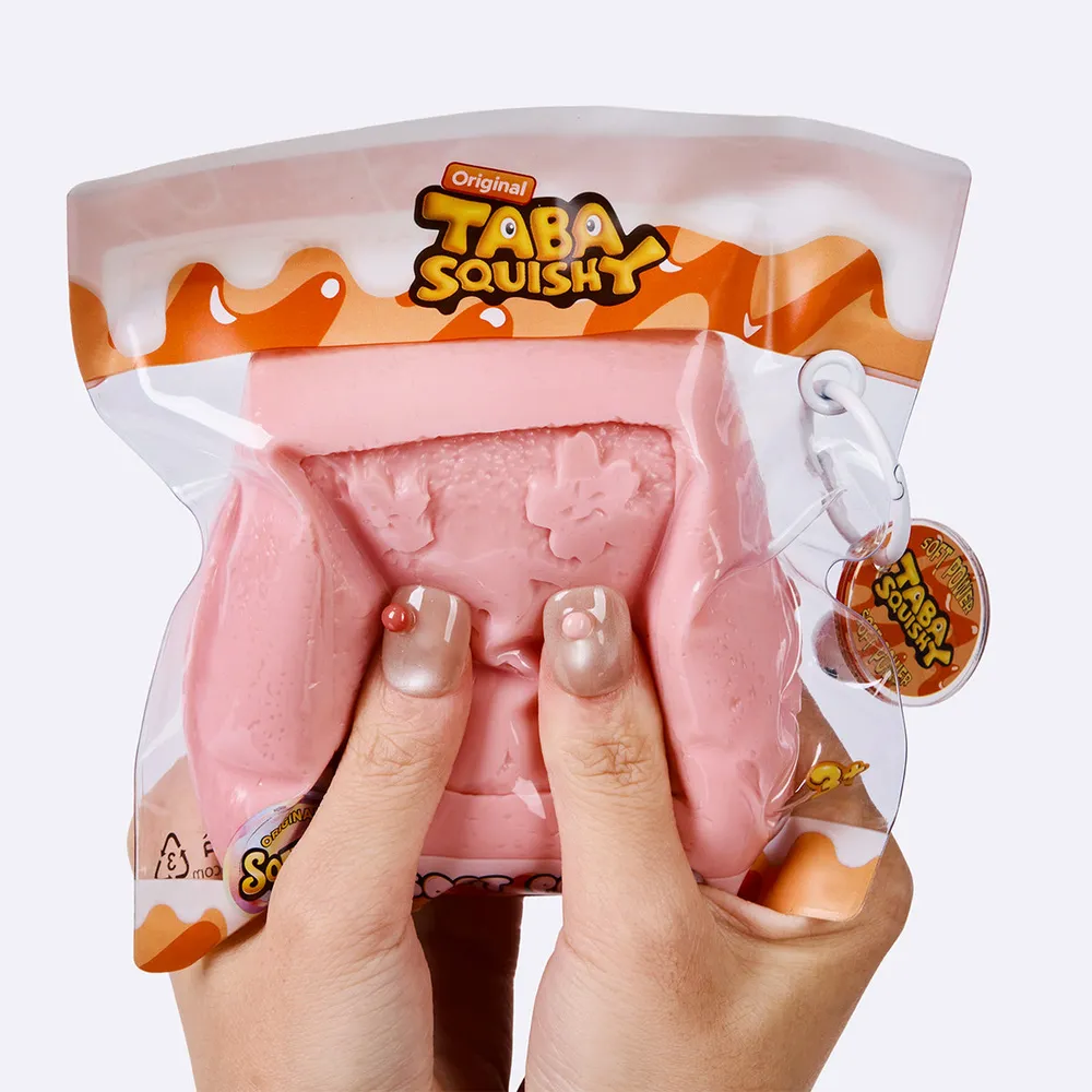 粉色方形夹心饼干	Pink Square Sandwich Cookie Taba Squishy — photo 4