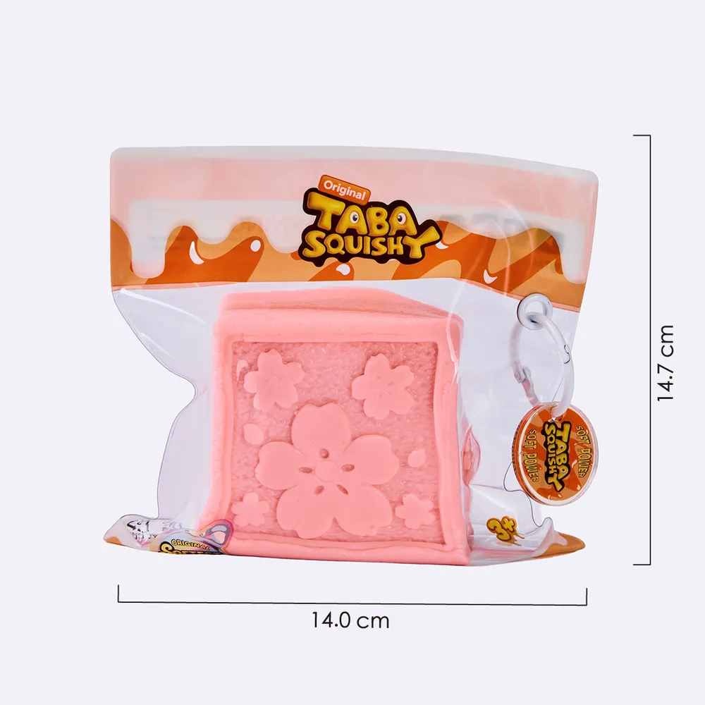 粉色方形夹心饼干	Pink Square Sandwich Cookie Taba Squishy — photo 6