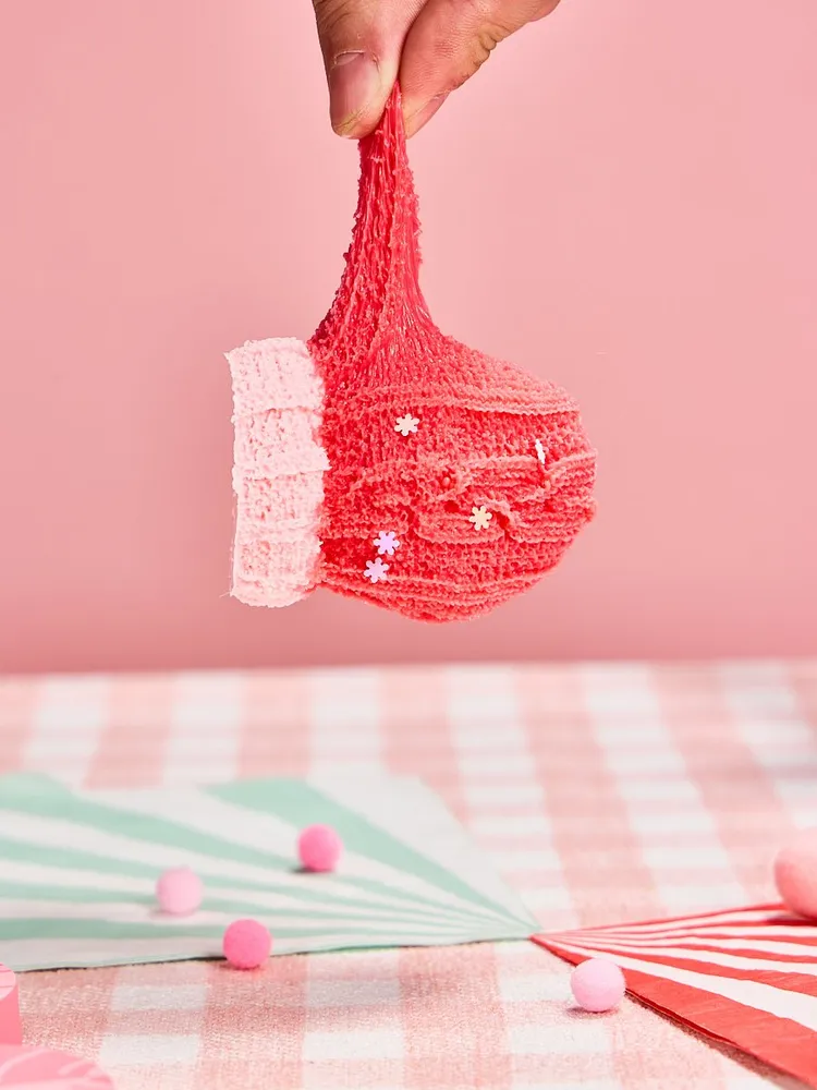 Pink Woolen Glove Taba Squishy — photo 3