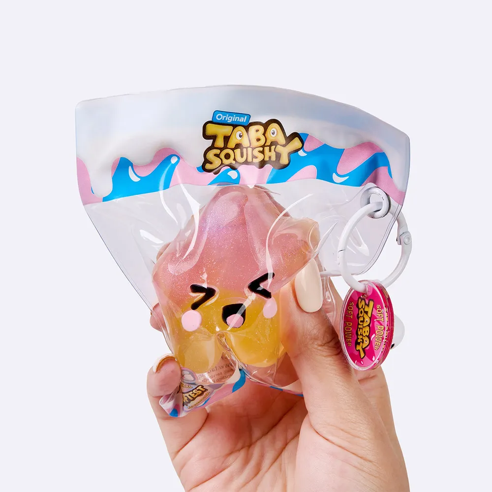 Pink & Yellow Winking Star Taba Squishy — photo 5