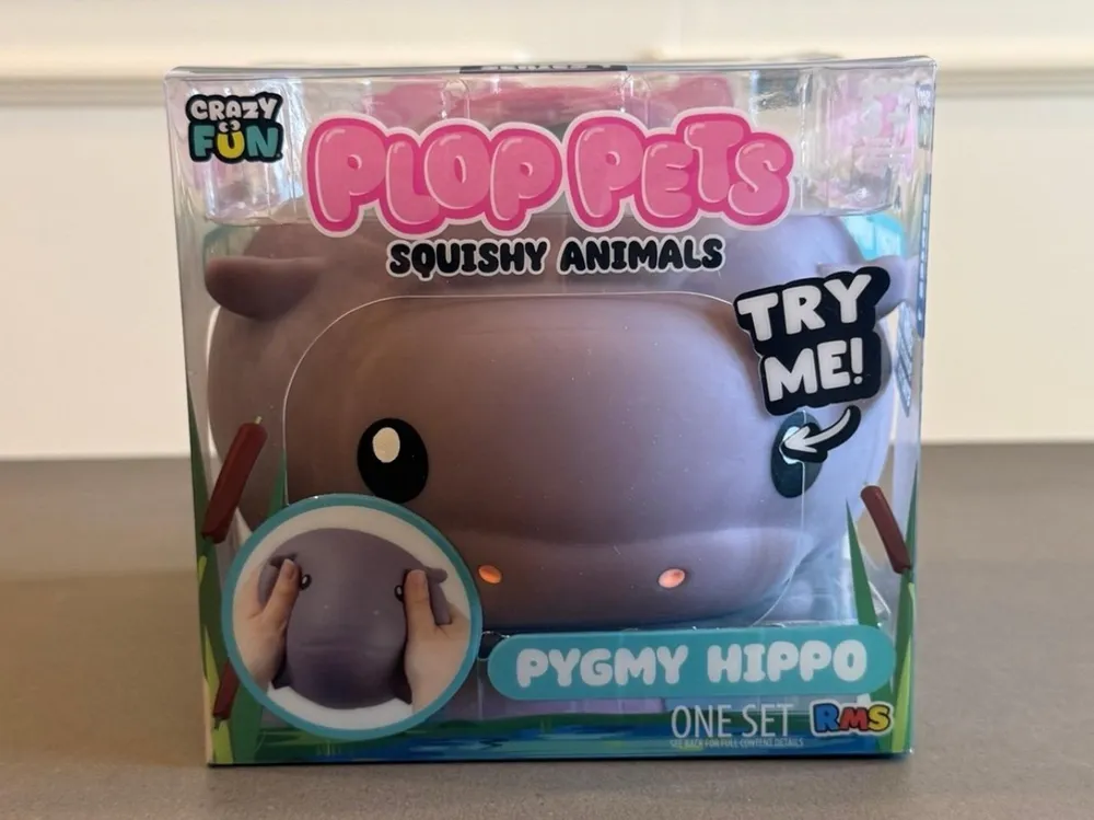 Plop Pets Pygmy Hippo Squishy