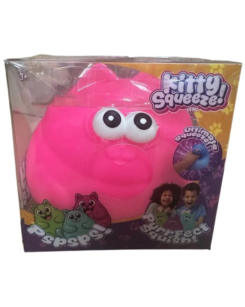 PPNC Kitty Squeeze Squishy Fidget Toy Pink