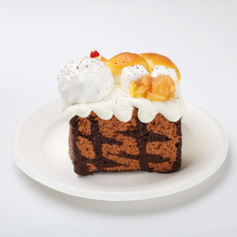 【Premium Handmade】【CT295】Marble Chocolate Pudding Cake Squishy Toy — photo 3