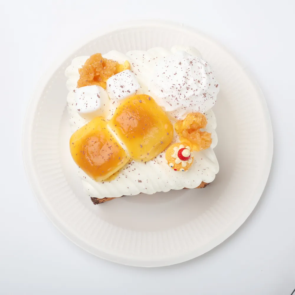 【Premium Handmade】【CT295】Marble Chocolate Pudding Cake Squishy Toy — photo 4