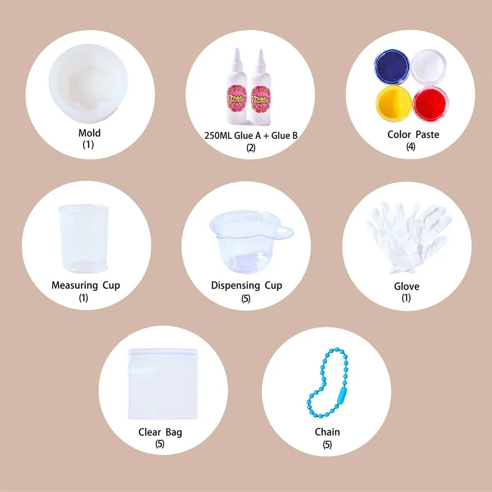 Pudding Taba Squishy DIY Mold Set — photo 3