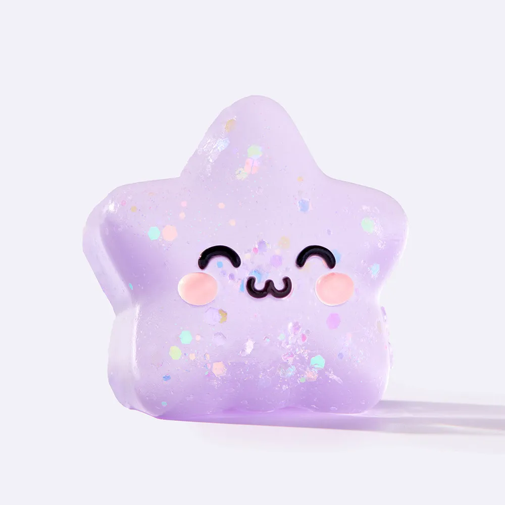Purple Happy Star Taba Squishy