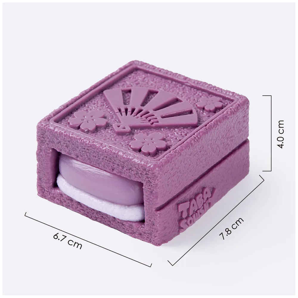 紫色方形夹心饼干	Purple Square Sandwich Cookie Taba Squishy — photo 2