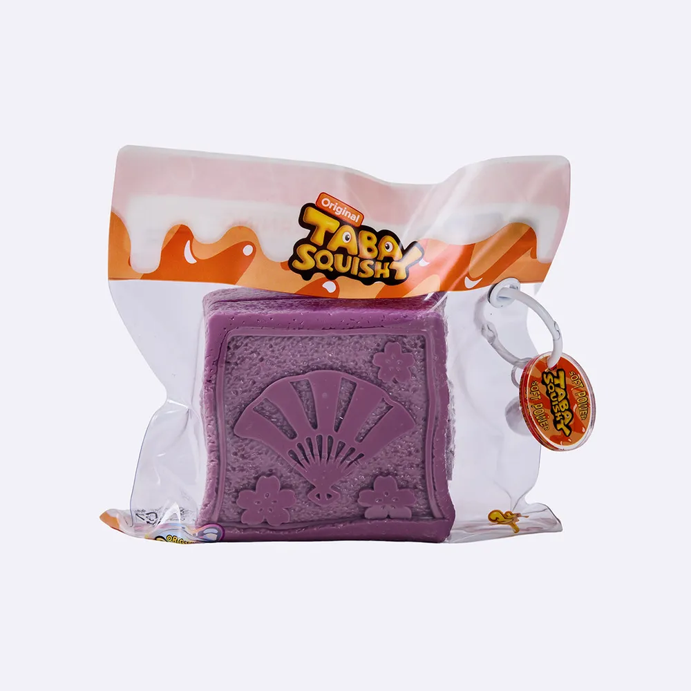 紫色方形夹心饼干	Purple Square Sandwich Cookie Taba Squishy — photo 3