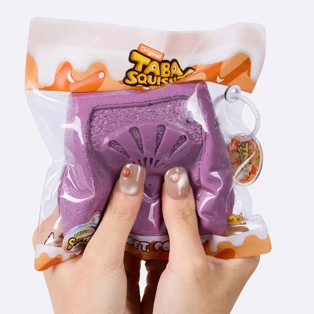 紫色方形夹心饼干	Purple Square Sandwich Cookie Taba Squishy — photo 4