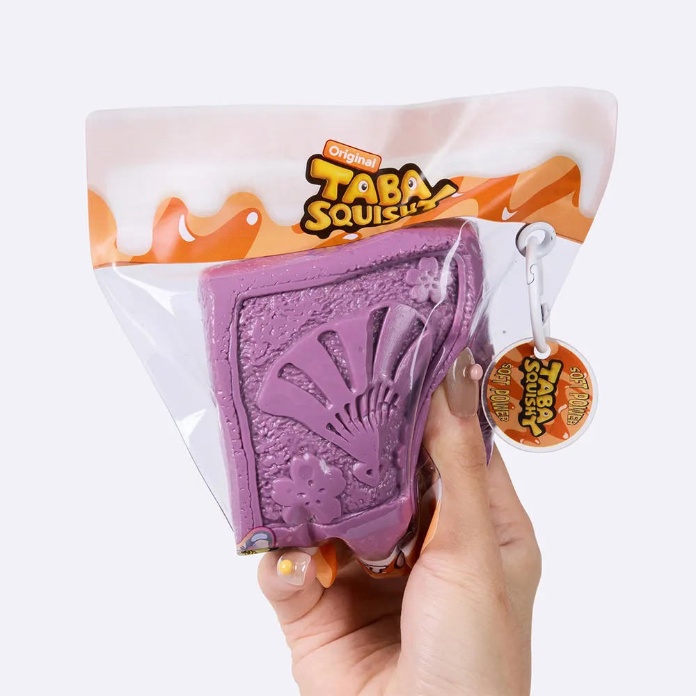 紫色方形夹心饼干	Purple Square Sandwich Cookie Taba Squishy — photo 5