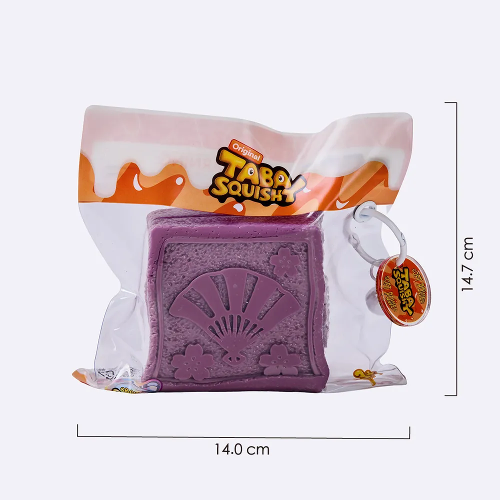 紫色方形夹心饼干	Purple Square Sandwich Cookie Taba Squishy — photo 6