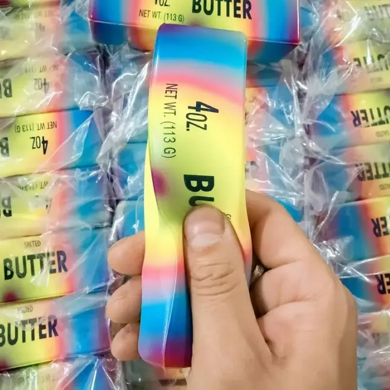 Rainbow Butter Foam Slow-Rise Squishy 5.5" Fidget Toy — photo 2