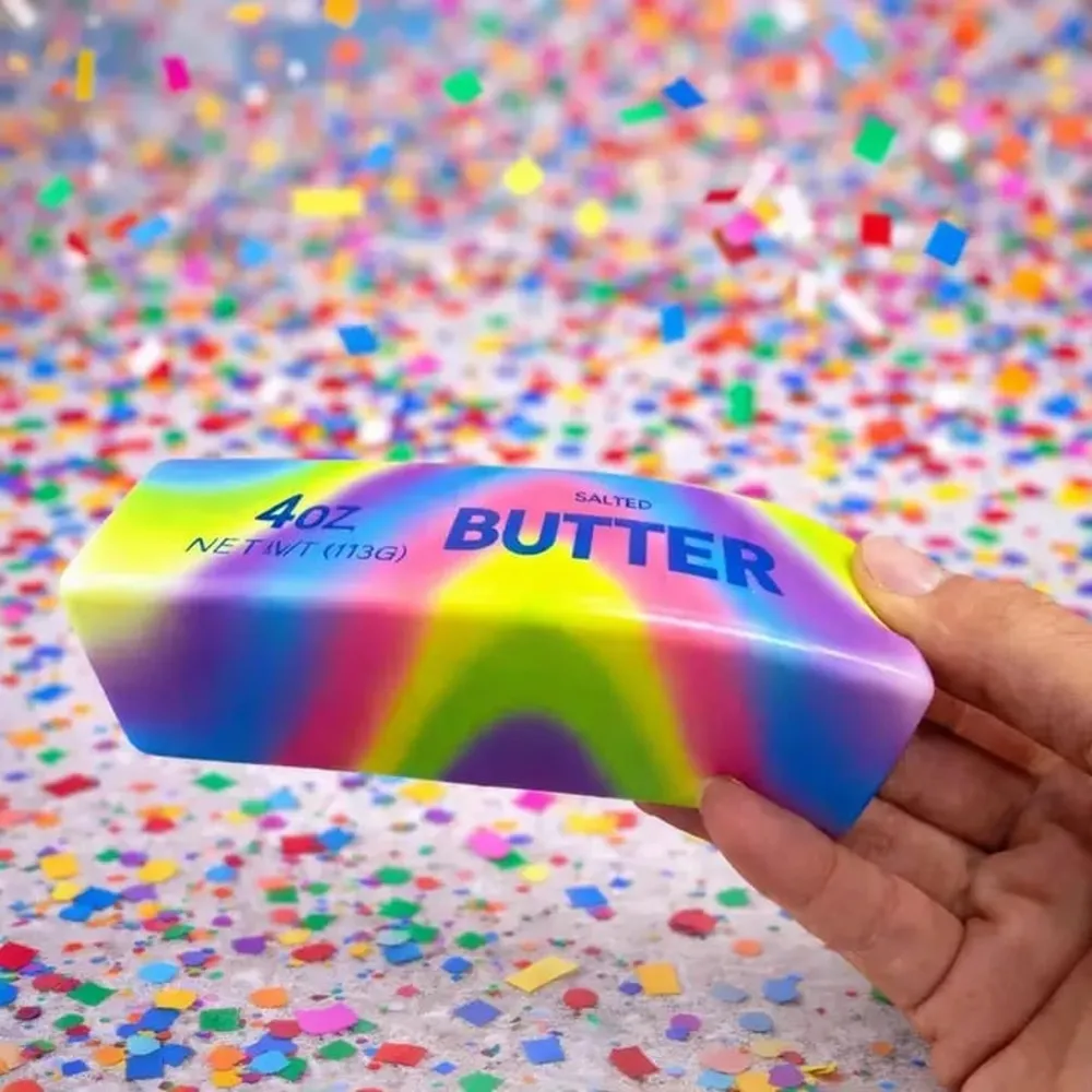 Rainbow Butter Squishy Fidget Toy (5.5")