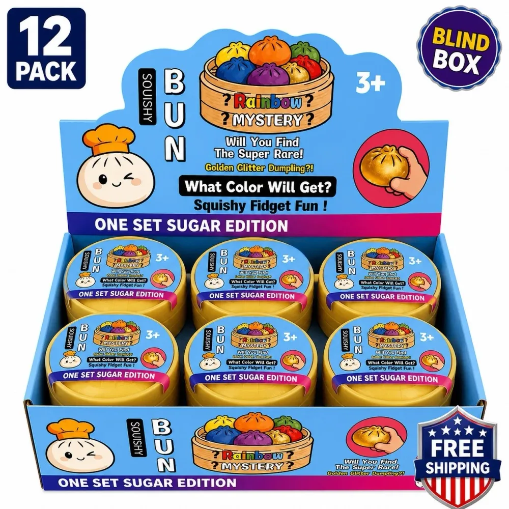 Rainbow Dumpling Squishy Mystery Box