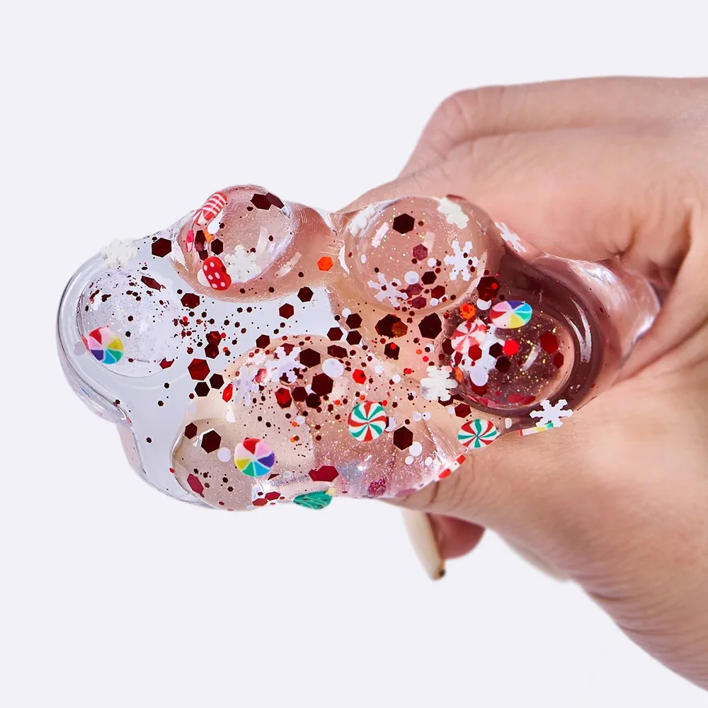 Red Sprinkle Clear Paw Taba Squishy — photo 3