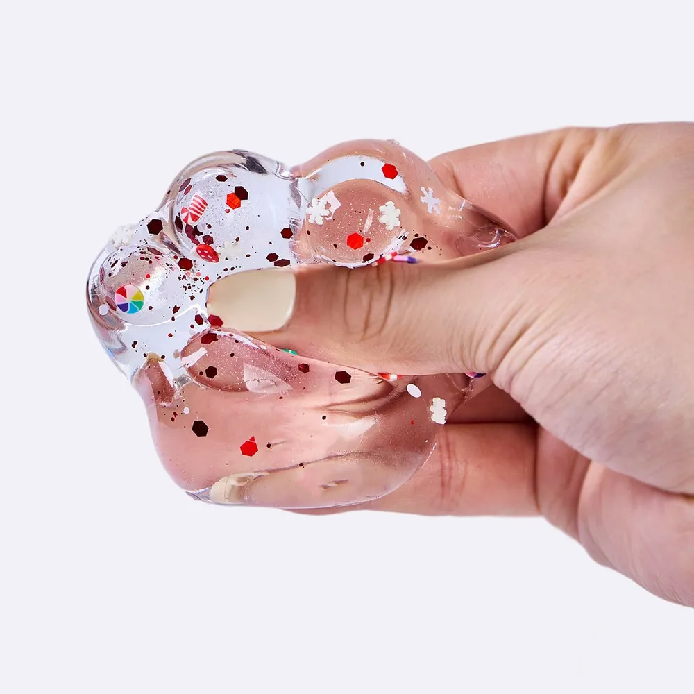 Red Sprinkle Clear Paw Taba Squishy — photo 4