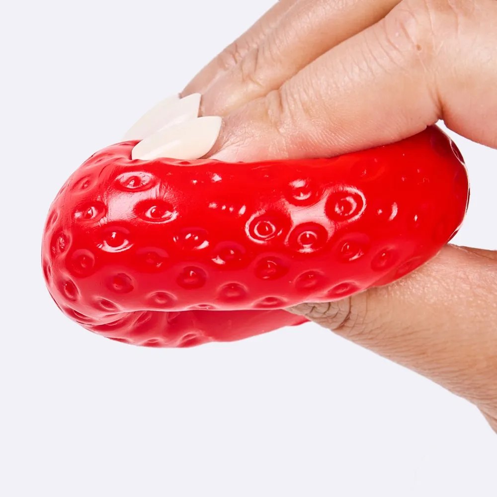 Red Strawberry Taba Squishy - Playdough Like — photo 2