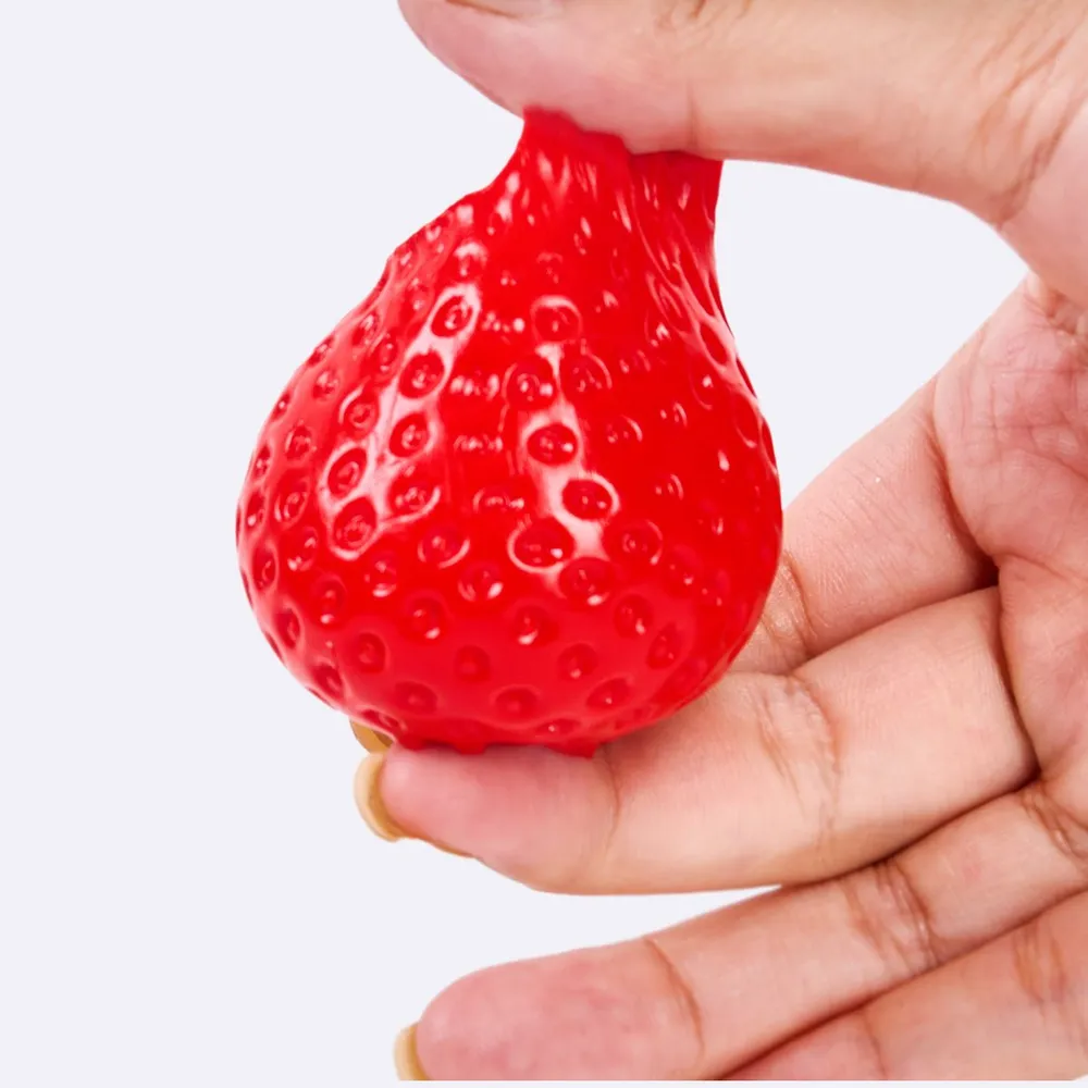 Red Strawberry Taba Squishy - Playdough Like — photo 3
