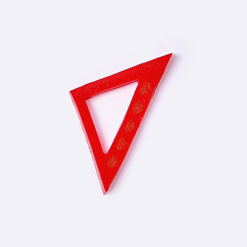 Red Triangle Ruler Taba Squishy