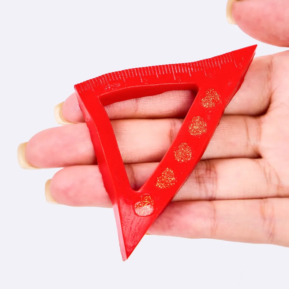 Red Triangle Ruler Taba Squishy — photo 2