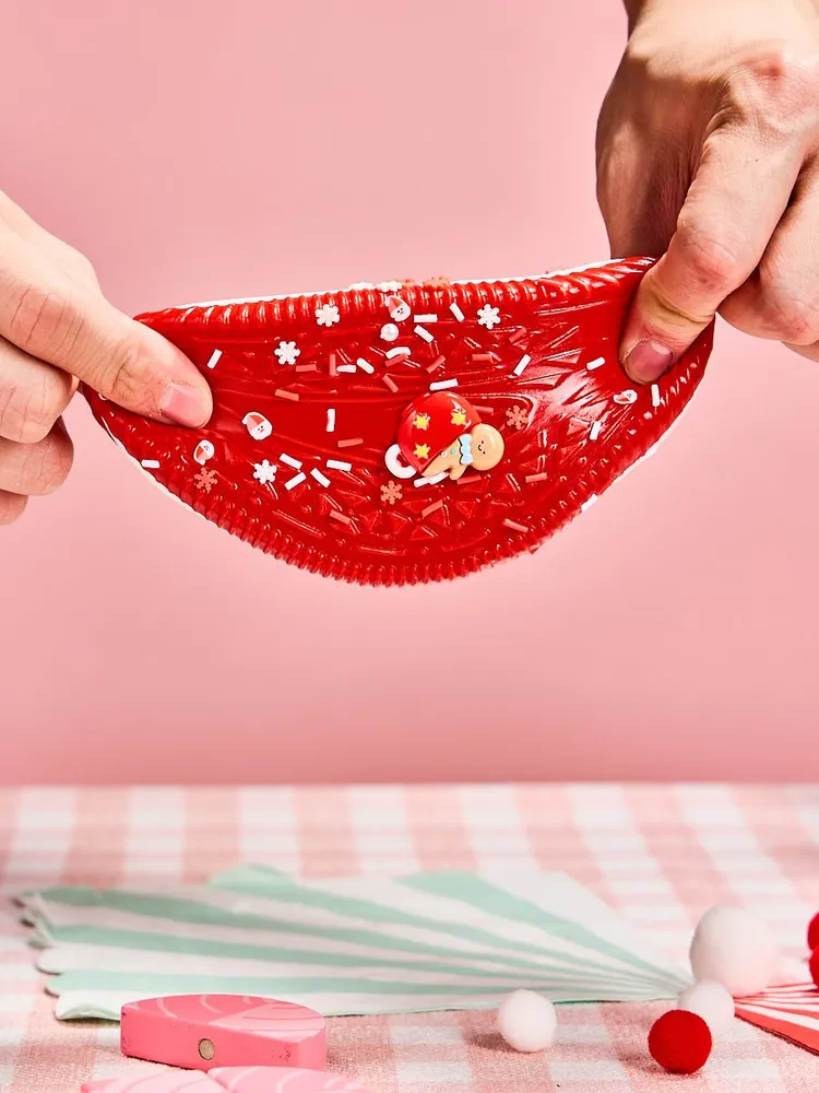 Red Xmas Cookie Sandwich Taba Squishy — photo 3