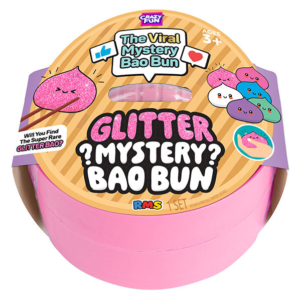RMS Glitter Mystery Bao Bun 4" Dumpling Squishy Fidget Toy