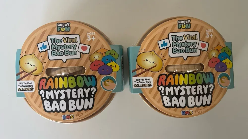 RMS Glitter Mystery Bao Bun 4" Dumpling Squishy Fidget Toy