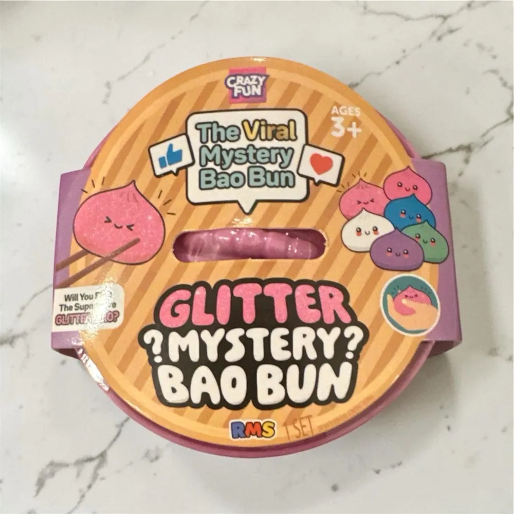 RMS Glitter Mystery Bao Bun 4" Dumpling Squishy Fidget Toy — photo 5