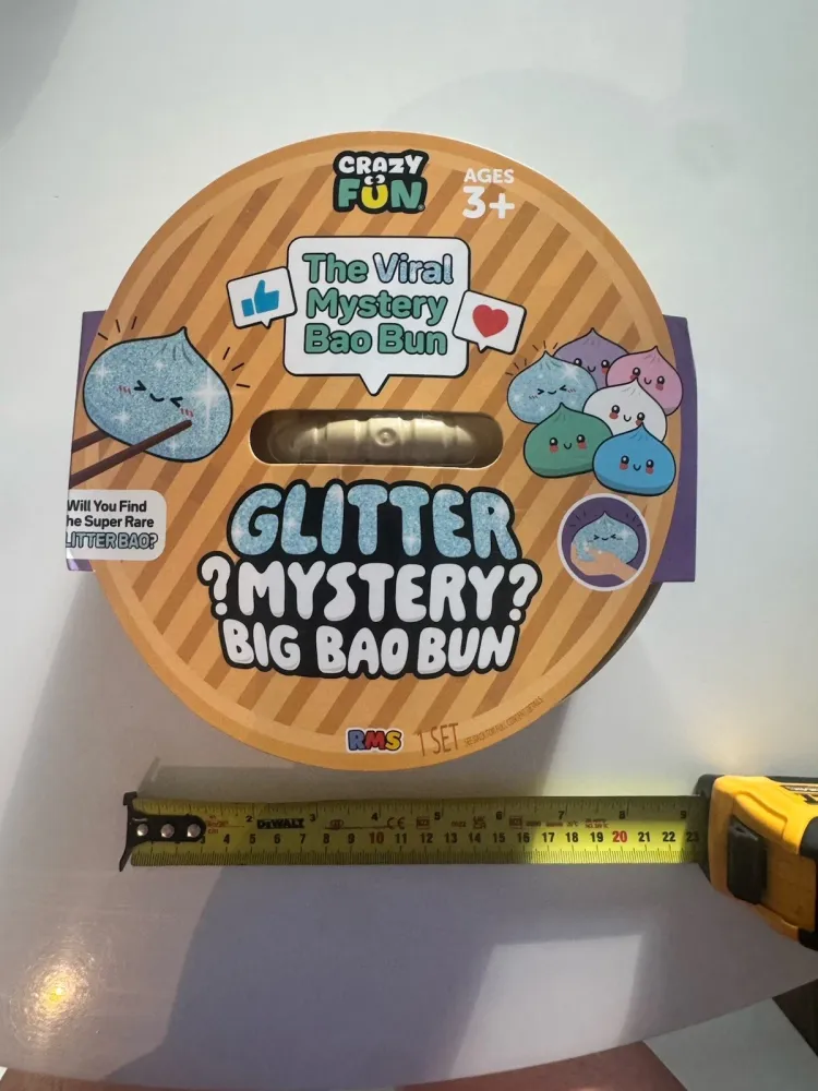 RMS Glitter Mystery Big Bao Bun 7" Dumpling Squishy Fidget Toy