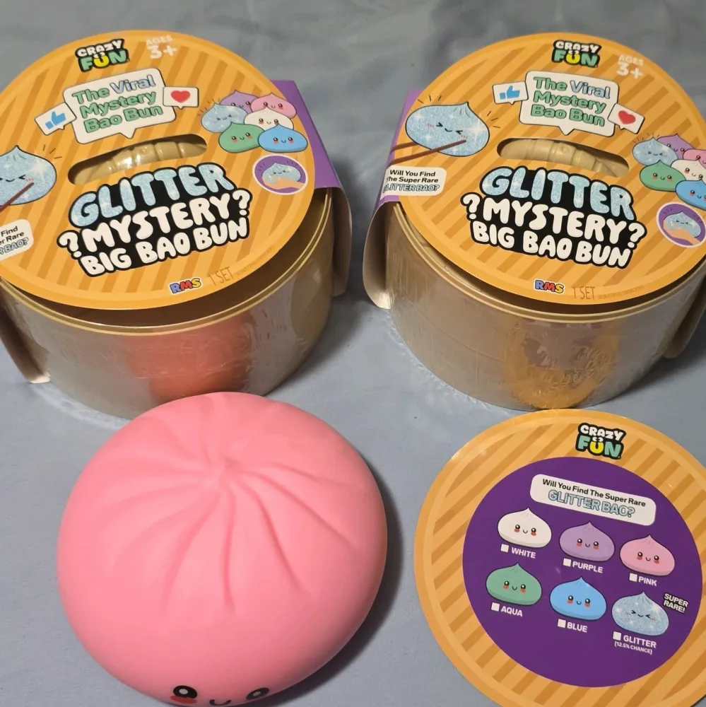 RMS Glitter Mystery Big Bao Bun 7" Dumpling Squishy Fidget Toy — photo 4
