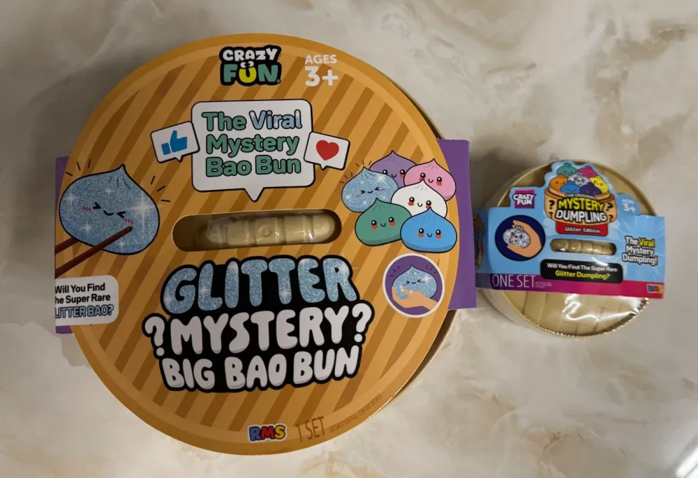 RMS Glitter Mystery Big Bao Bun 7" Dumpling Squishy Fidget Toy — photo 5