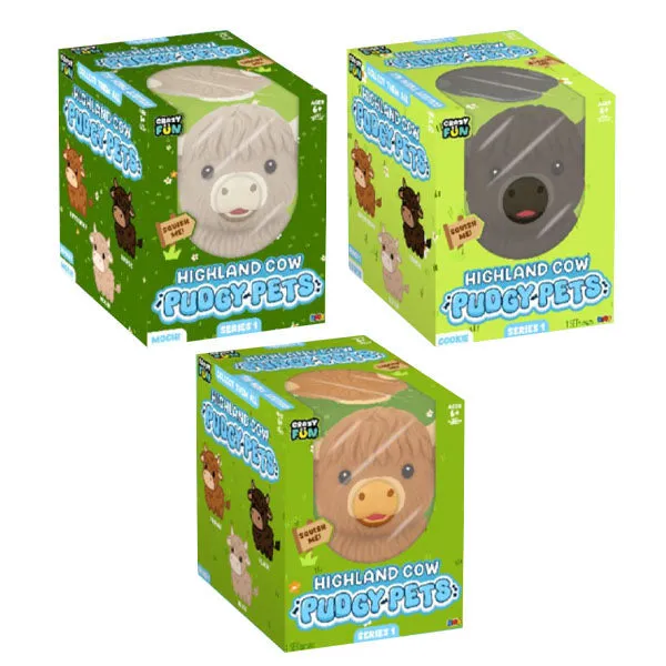 RMS Highland Cow Pudgy Pets Series 1 Squishy Fidget Toy Style — photo 4