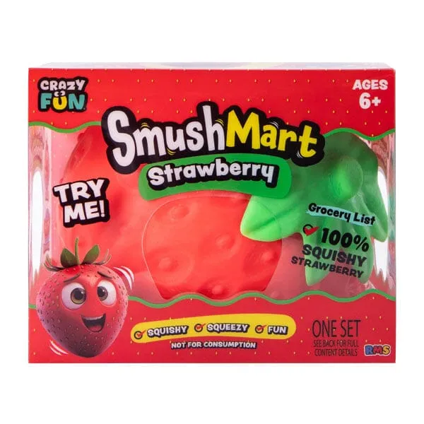 RMS SmushMart Giant Scented Squishy Strawberry Fidget Toy — photo 4
