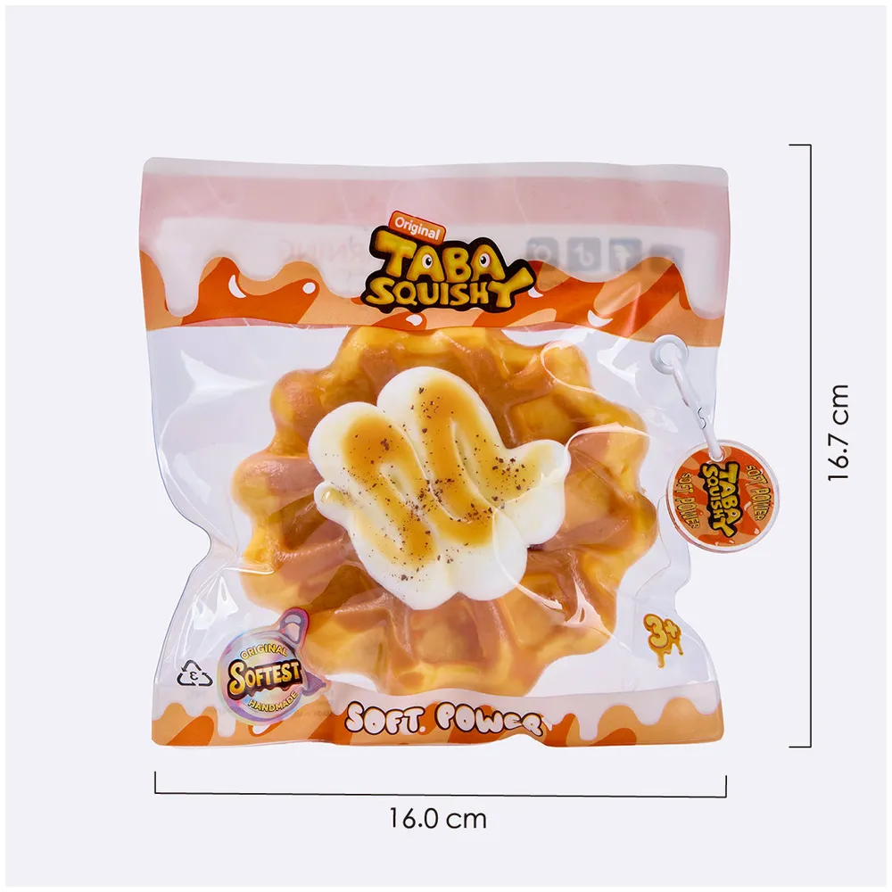 Round Cream Waffle Taba Squishy — photo 6