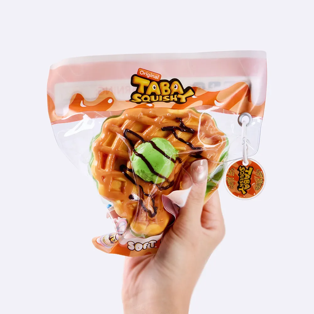 Round Matcha-Filled Waffle Taba Squishy — photo 4