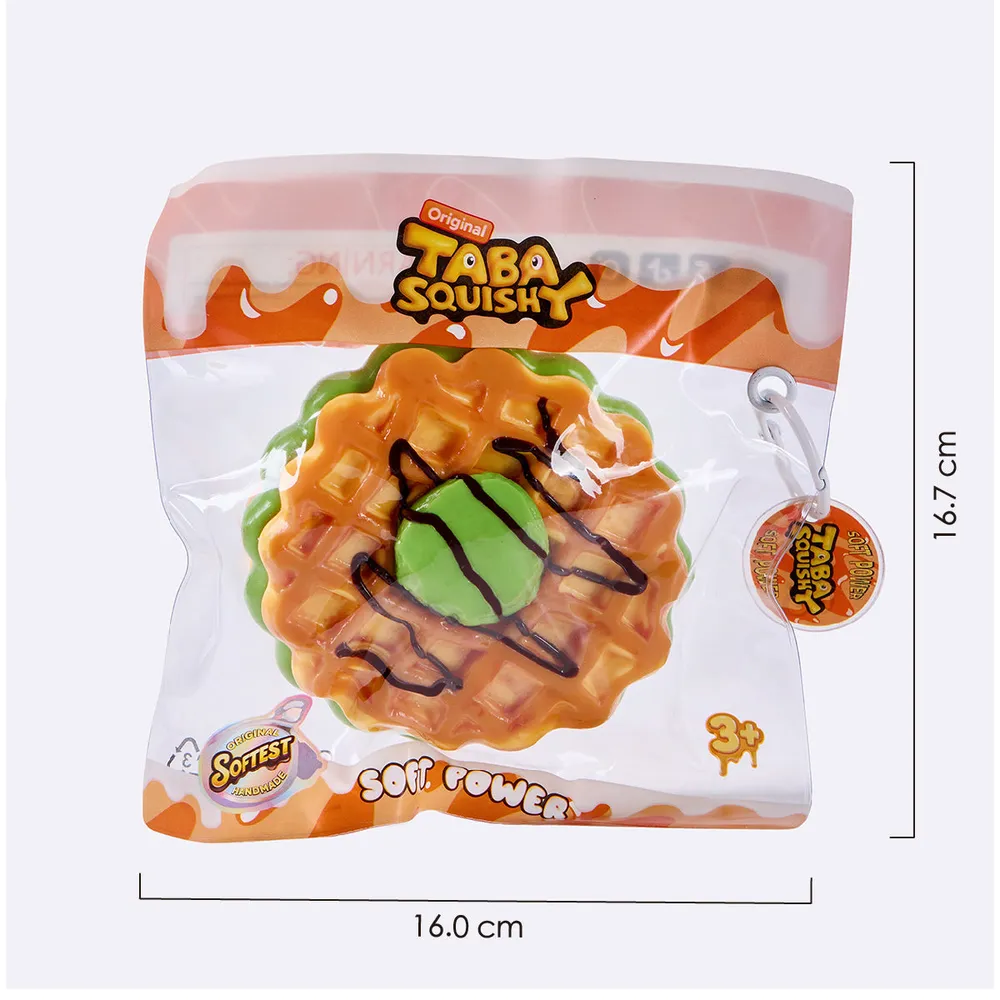 Round Matcha-Filled Waffle Taba Squishy — photo 6
