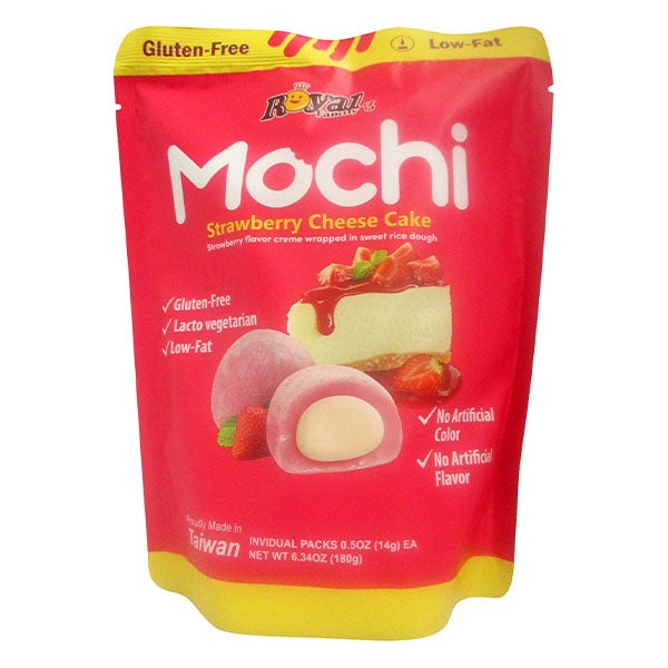 Royal Family Mochi Rice Treats Strawberry Cheesecake
