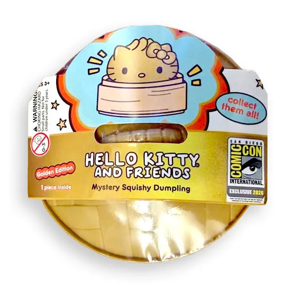 Sanrio Hello Kitty And Friends Mystery Squishy Dumpling Golden Edition Fidget Toy SDCC Exclusive