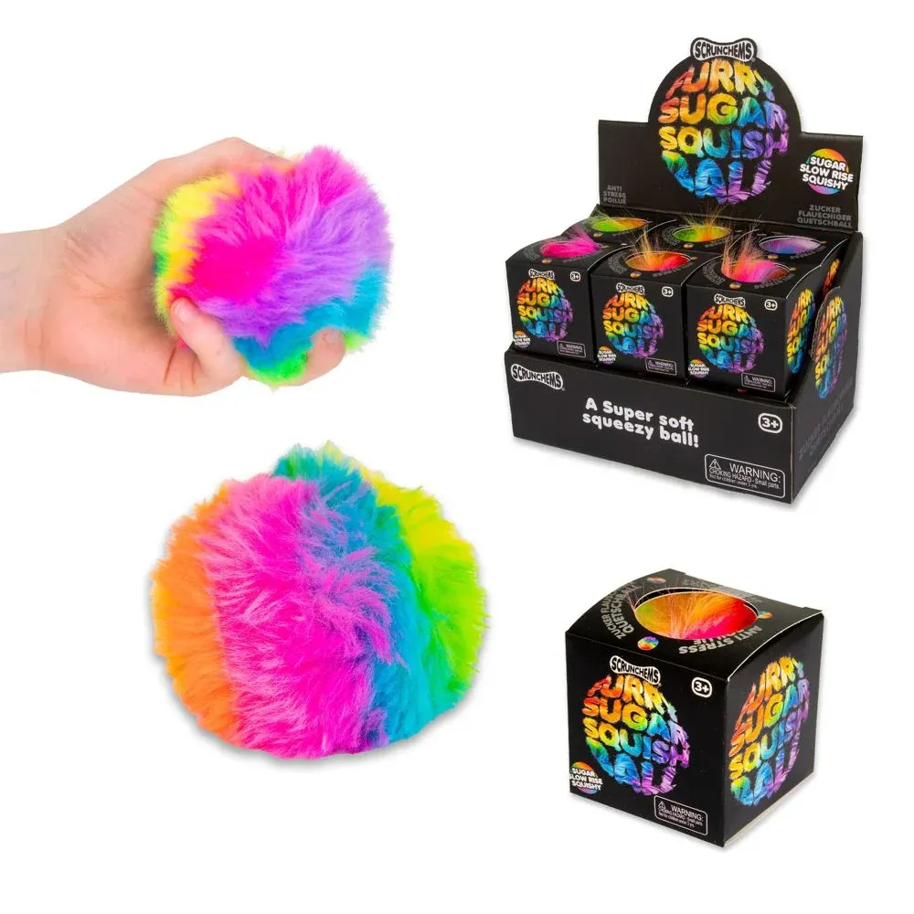 Scrunchems Furry Sugar Stress Ball Squishy Fidget Toy