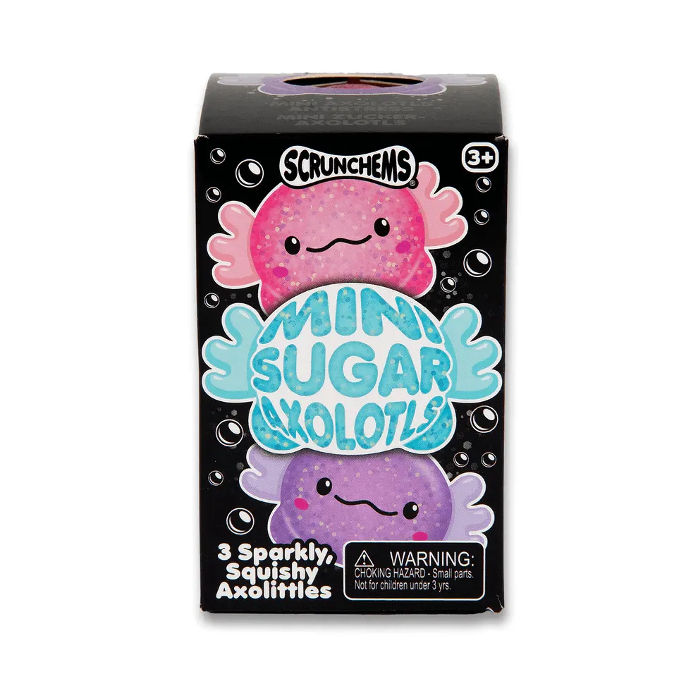 Scrunchems Mini Sugar Axolotl Squishy Fidget Toys