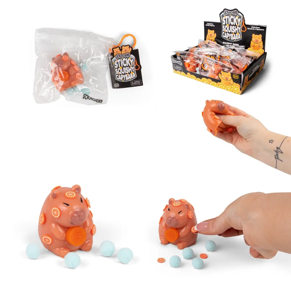 Scrunchems Sticky Squishy Capybara Fidget Toy — photo 2