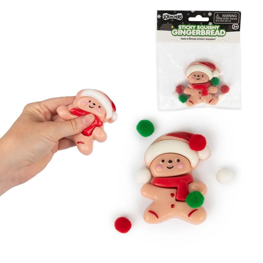Scrunchems Sticky Squishy Gingerbread Fidget Toy