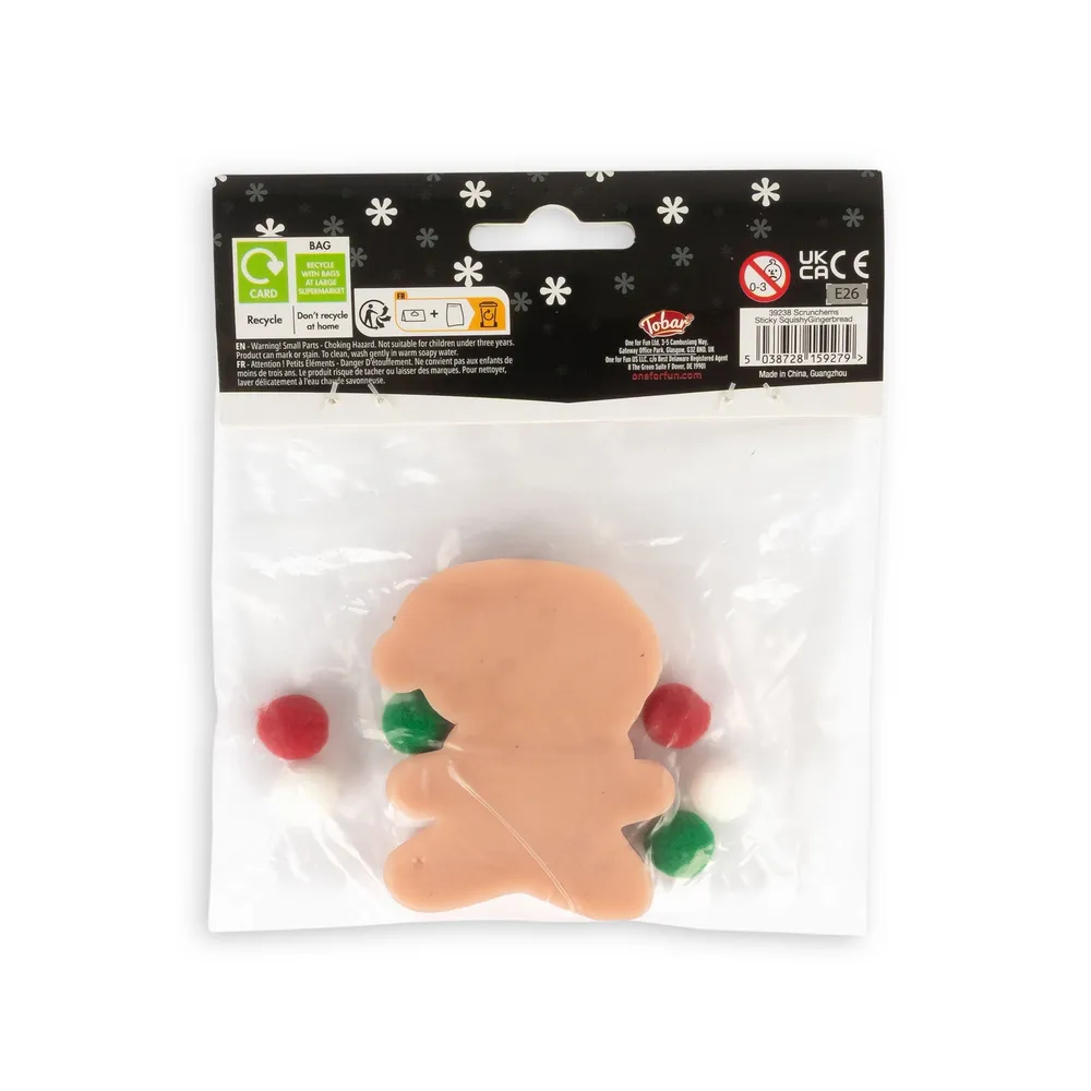 Scrunchems Sticky Squishy Gingerbread Fidget Toy — photo 3