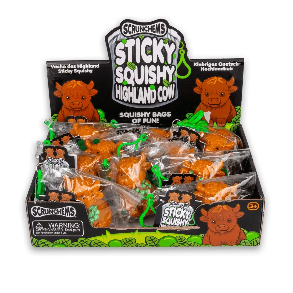 Scrunchems Sticky Squishy Highland Cow Fidget Toy — photo 5
