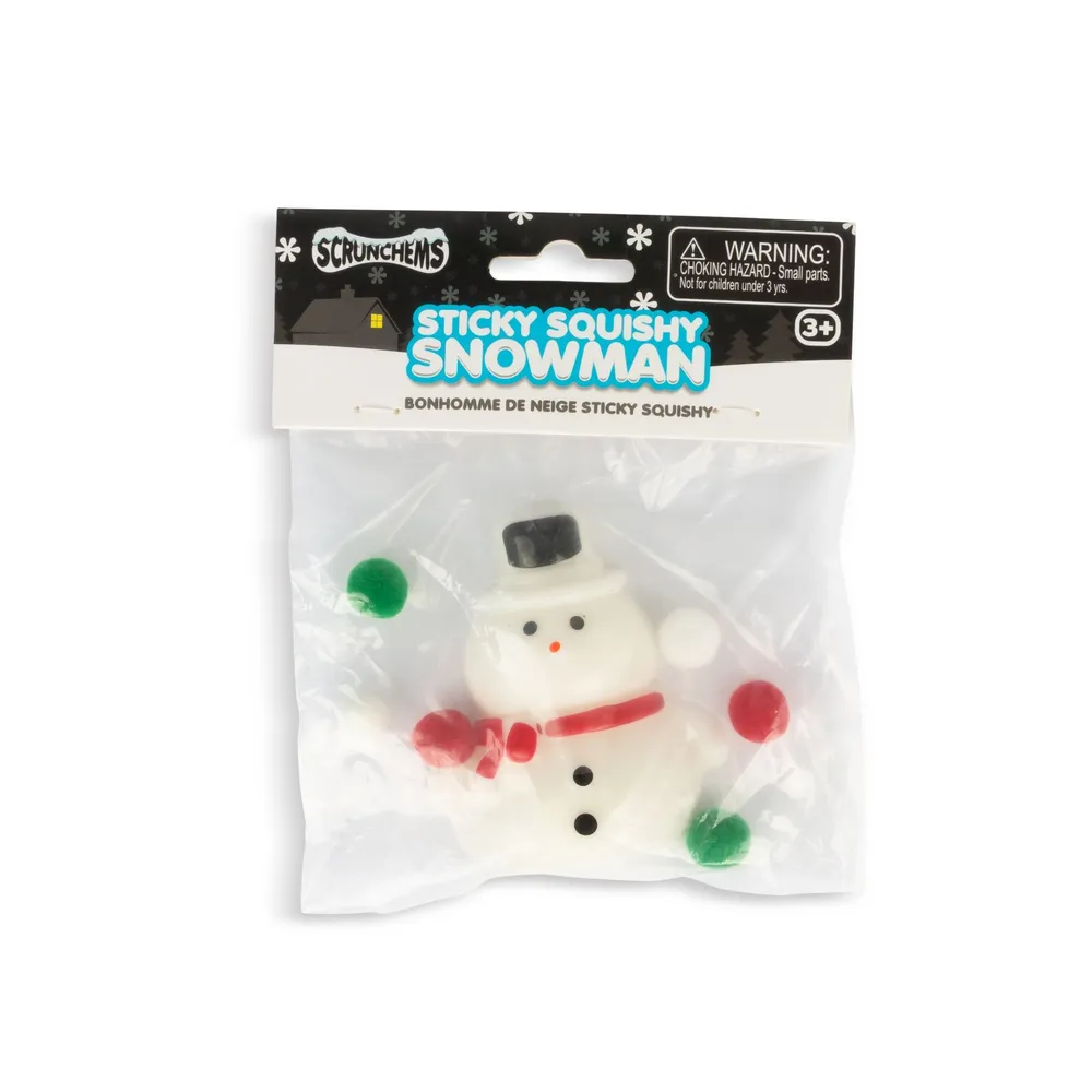 Scrunchems Sticky Squishy Snowman Fidget Toy — photo 2